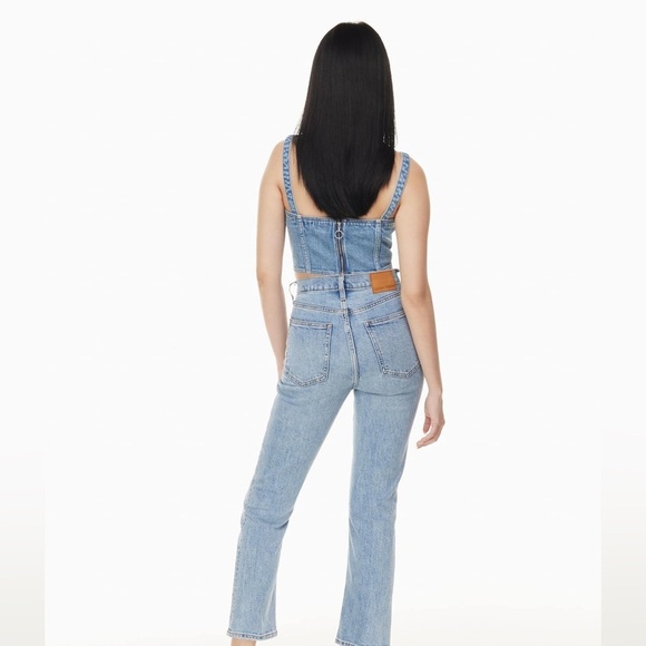 Denim Forum Denim - Aritzia Denim Forum The Arlo High Rise Straight 24 W 28 L Ankle Medium Wash